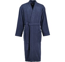Cawo Hommes Home Kimono Uni 828 XL bleu