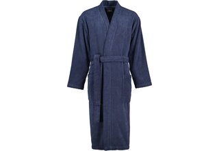 Cawo Hommes Home Kimono Uni 828 XXL bleu