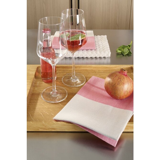 Cawö Duo Cuisine Theedoek 50/70 sorbet/travertin