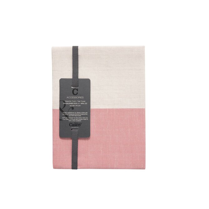 Cawö Duo Cuisine Theedoek 50/70 sorbet/travertin