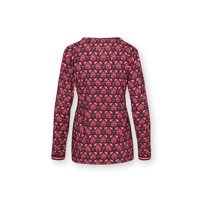 Pip Studio Trice Long Sleeve Top Que si Que no Brown XL Pip Studio Trice Long Sleeve Top Que si Que no Brown XL