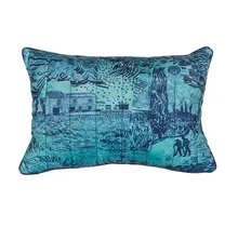 Beddinghouse x Van Gogh Museum Champ de Blé Sierkussen Blauw 40x60 cm