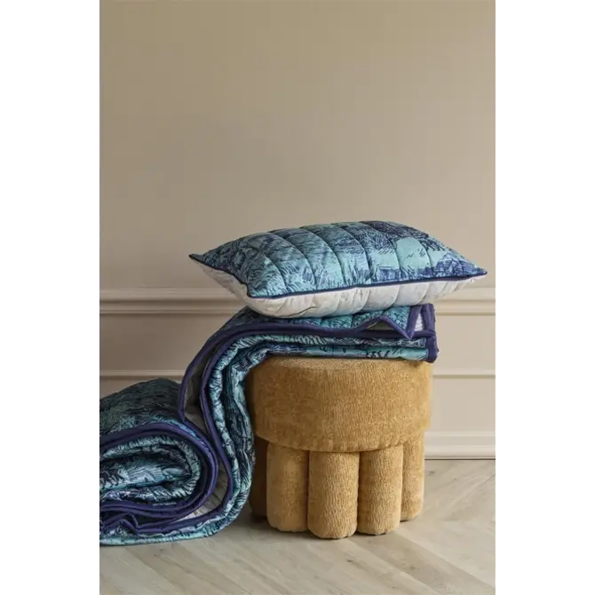 Beddinghouse x Van Gogh Museum Champ de Blé Coussin Décoratif Bleu 40x60 cm