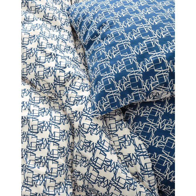 Marc O'Polo Monogram Kussensloop Space blue 60x70