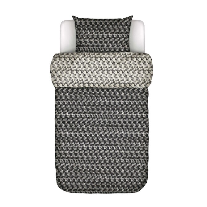 Marc O'Polo Monogram Dekbedovertrek Black 140x200/220