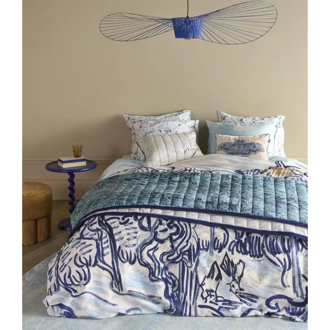 Beddinghouse x Van Gogh Museum Champs de Blé Couvre-lit Bleu 260x260 cm