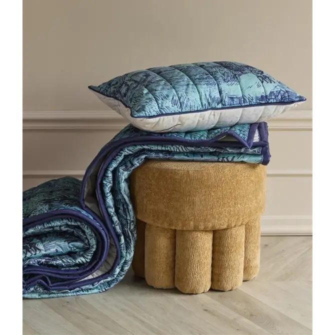 Beddinghouse x Van Gogh Museum Champs de Blé Couvre-lit Bleu 260x260 cm