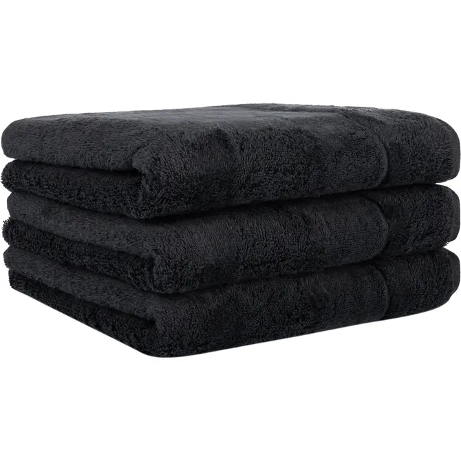 Cawo Noblesse2 Uni Serviette de douche 80/160 noir Cawo Noblesse2 Uni Serviette de douche 80/160 noir