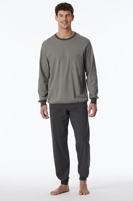 Schiesser Pyjama Long anthracite 181156 52/L