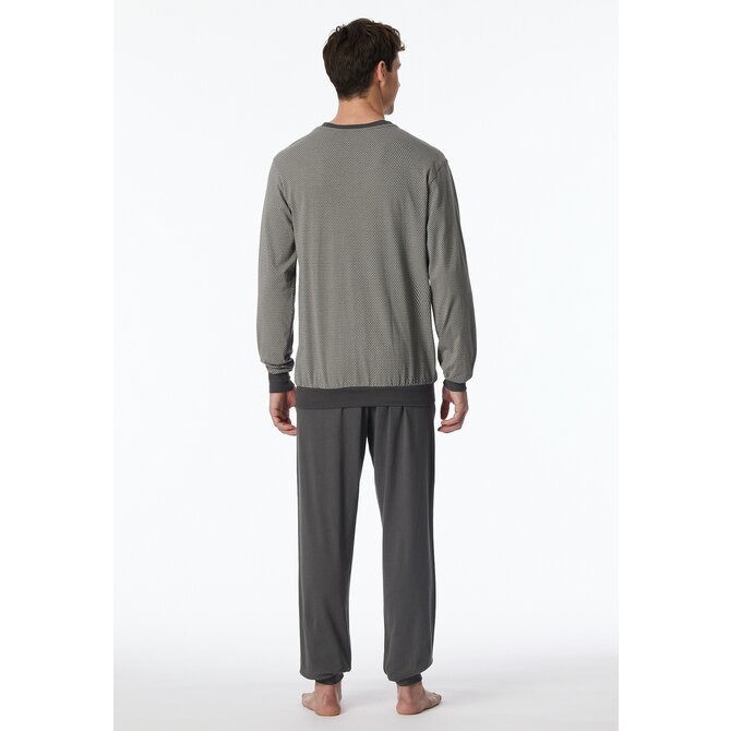 Schiesser Pyjama Long anthracite 181156 52/L