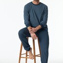 Schiesser Schiesser Pyjama Long bluegrey 181156 48/S