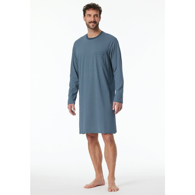 Schiesser Nightshirt 1/1 bluegrey 182022 54/XL