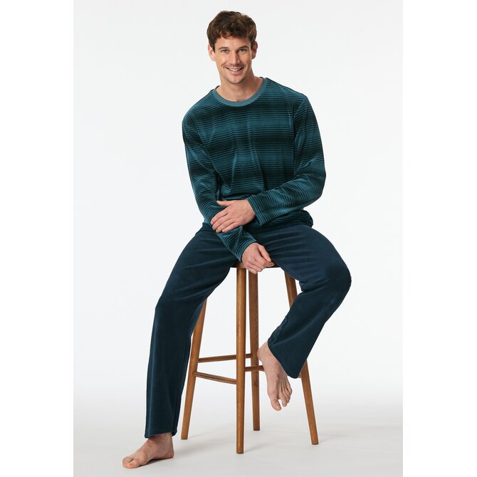 Schiesser Pyjama Long jeans 182023 48/S