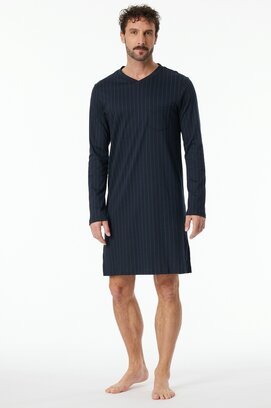 Chemise de nuit Schiesser 1/1 bleu nuit 182024 58/3XL