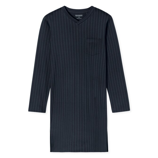 Chemise de nuit Schiesser 1/1 bleu nuit 182024 58/3XL