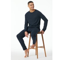 Schiesser Pyjama Long bleu nuit 182025 48/S