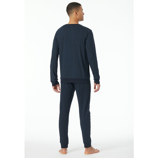 Schiesser Pyjama Long nightblue 182025 50/M