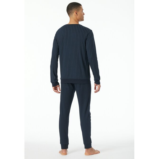 Schiesser Pyjama Longue bleu nuit 182025 52/L