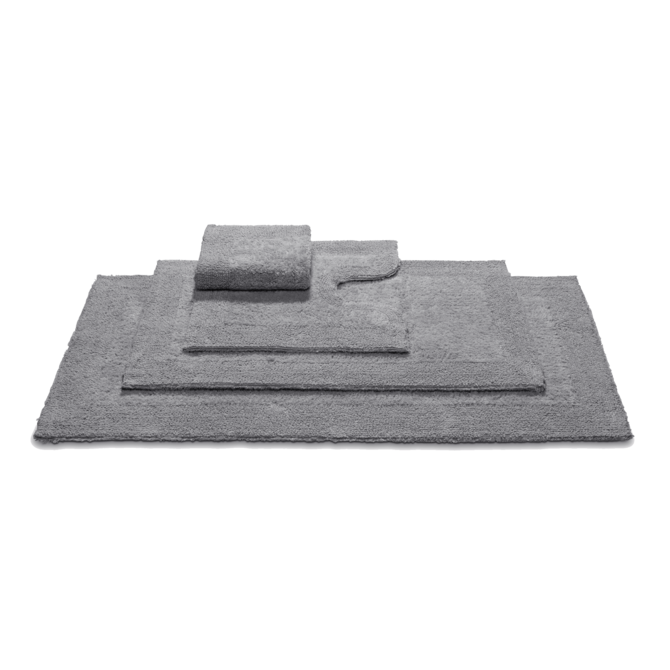 Vandyck Scala Tapis de Luxe pour Salle de Bain Tapis de Toilette 55x55 gris acier