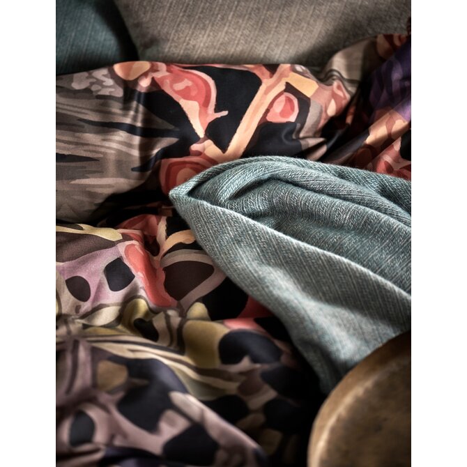 Vandyck Home Benevento Plaid Couvre-lit 130x220 bleu perle