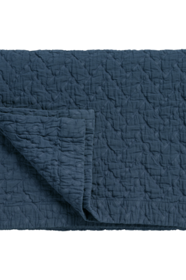 Vandyck Pure 10 G.Dyed Couvre-lit 180x260 bleu encre