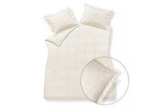 Vandyck Home 78 Check 300Tc 2-persoons (200x200/220) cream tan