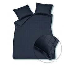 Vandyck Home 78 Check 300Tc 1 personne (140x200/220) encre bleue