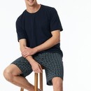 Schiesser Schiesser Pyjama Court bleu nuit 181157 54/XL