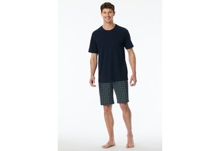 Schiesser Pyjama Court bleu nuit 181157 56/XXL