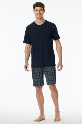 Schiesser Pyjama Court bleu nuit 181157 58/3XL