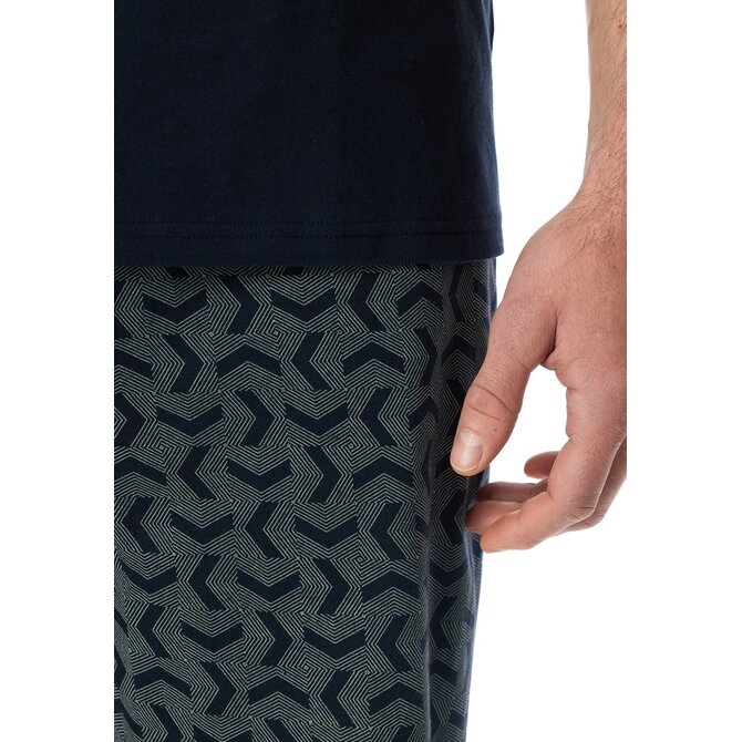 Schiesser Pyjama Court bleu nuit 181157 58/3XL