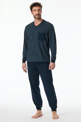 Schiesser Pyjama Long jeans 181162 54/XL