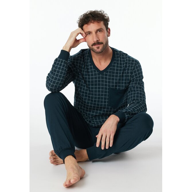 Schiesser Pyjama Long jeans 181162 58/3XL