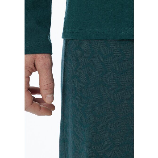 Schiesser Pyjama Long pétrole 181922 52/L