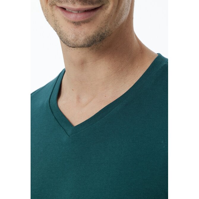 Schiesser Pyjama Long petrol 181922 54/XL