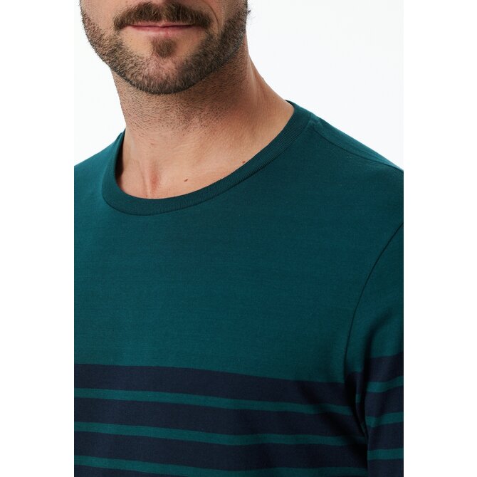 Schiesser Pyjama Long petrol 181925 58/3XL