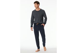 Schiesser Pyjama Long nightblue 181929 58/3XL
