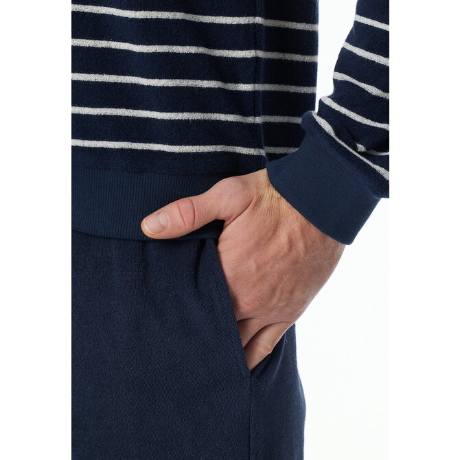 Schiesser Pyjama Long bleu nuit 181929 58/3XL