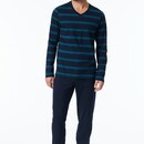 Schiesser Schiesser Pyjama Long petrol 181930 48/S