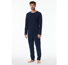 Schiesser Pyjama Long petrol 181931 48/S