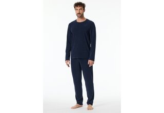 Schiesser Pyjama Long petrol 181931 48/S