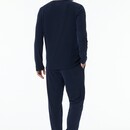 Schiesser Schiesser Pyjama Long petrol 181931 48/S