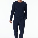 Schiesser Schiesser Pyjama Long petrol 181931 48/S