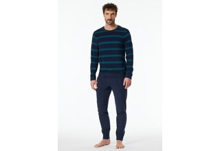 Schiesser Pyjama Long pétrole 181932 54/XL