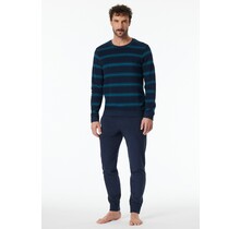 Schiesser Pyjama Long pétrole 181932 58/3XL