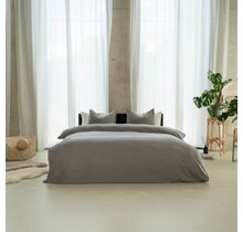 Kayori Naka Housse de couette Coton 240x200/220 Anthracite