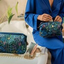 Pip Studio Pip Studio Cooper Cosmetic Purse Medium Querida Velvet Dark Blue 22.5x9.5x15cm