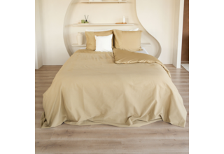Dommelin Housse de couette Liva Percal 200TC Bronze 140x200/220 cm