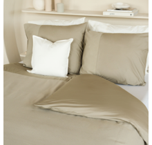 Dommelin Dekbedovertrek Liva Percal 200TC Kaki 140x200/220 cm