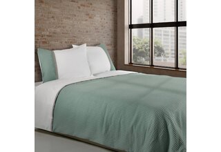 Dommelin Housse de couette Bari Percale 200TC Vert sapin-Gris souris 200x200/220 cm